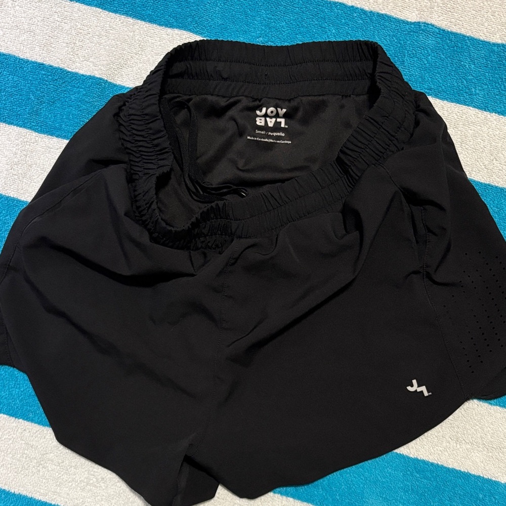 JoyLab Jet Black Performance Shorts